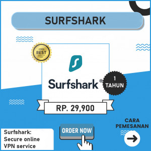 Gambar Surfshark Premium Murah Bergaransi 1 Tahun