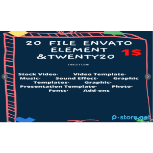 Gambar Pembelian 20 Produk di Envato Elements+Twenty20