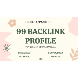 Gambar 99 BackLink Profile DA/PA 80/90++, Bonus BackLink EDU GOV, + Bonus Berbagai Tool
